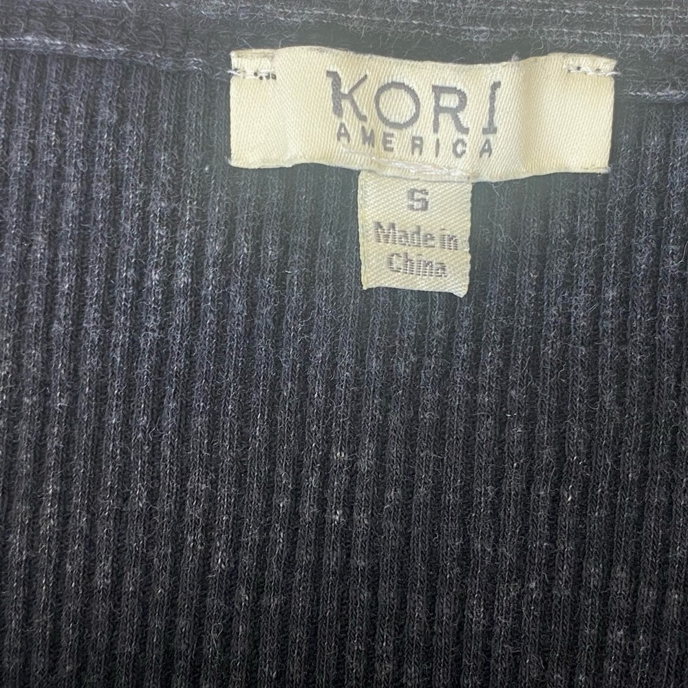 Mineral Washed Black Ribbed Tank - Picture 4 of 4
